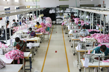 For sewing the company uses 300 machines.
