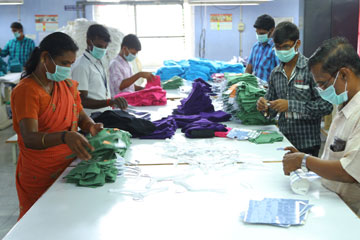 After folding, garments are packing the size of polythene packet is permanent. Specially, it is needed to ensure the placement of sticker in proper place.